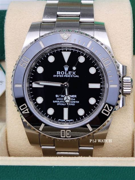 rolex submariner steel black dial|Rolex Submariner 114060 no date.